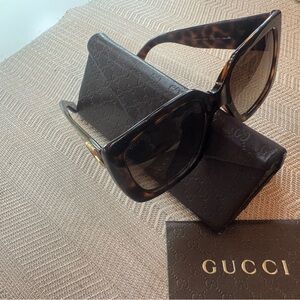 Gucci Brown Tortoise Sunglasses